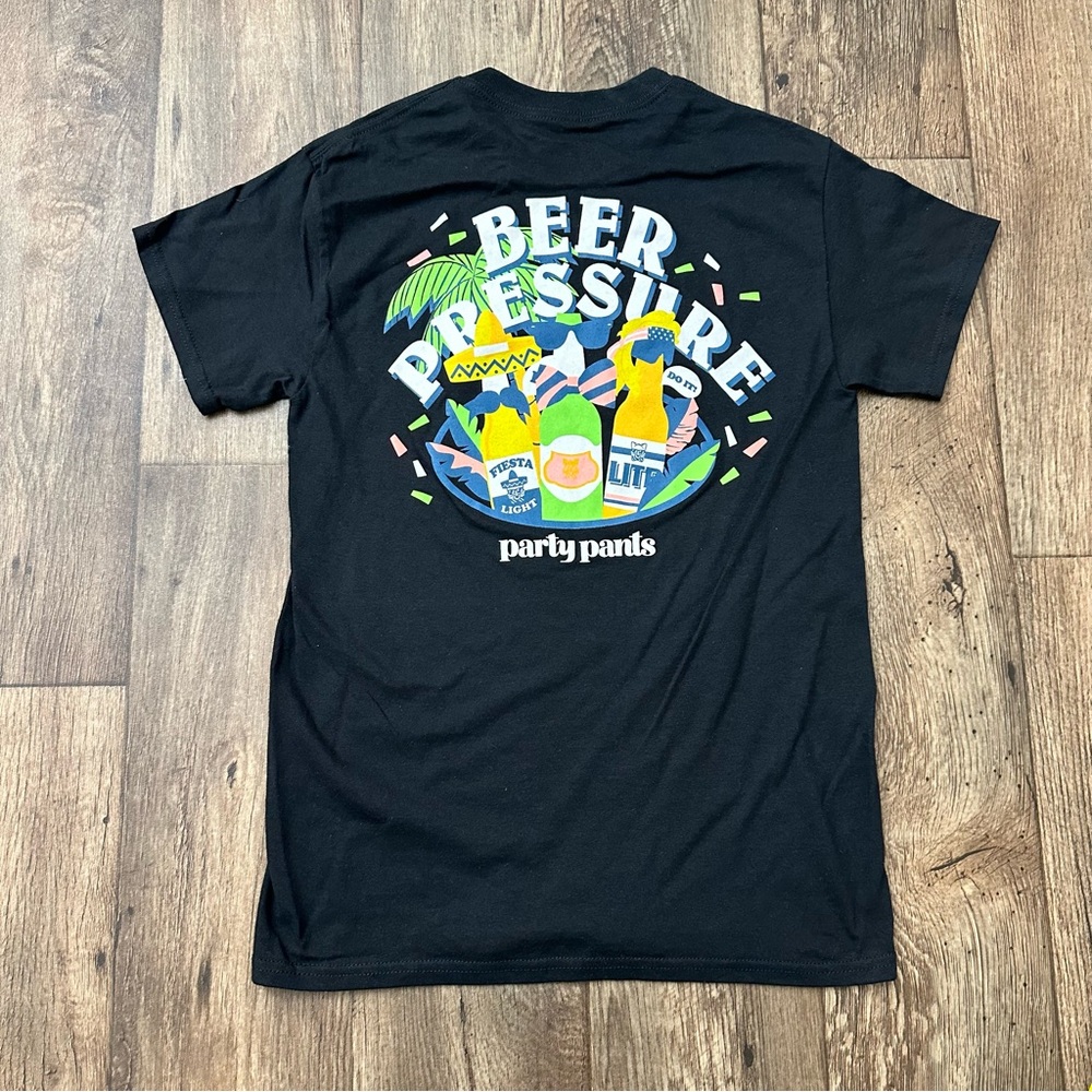 Party Pants Life Of The Party Beer Pressure T-shirt Men’s Size S Black